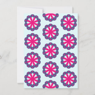 Illustration de formes florales violettes et roses