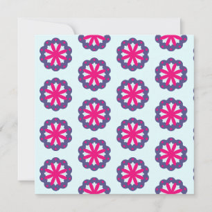 Illustration de formes florales violettes et roses