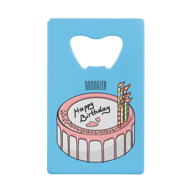 Illustration de gâteau d'anniversaire (Devant)