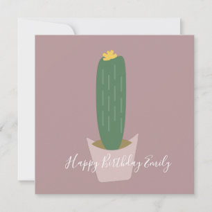 Illustration de gâteau d'anniversaire au cactus