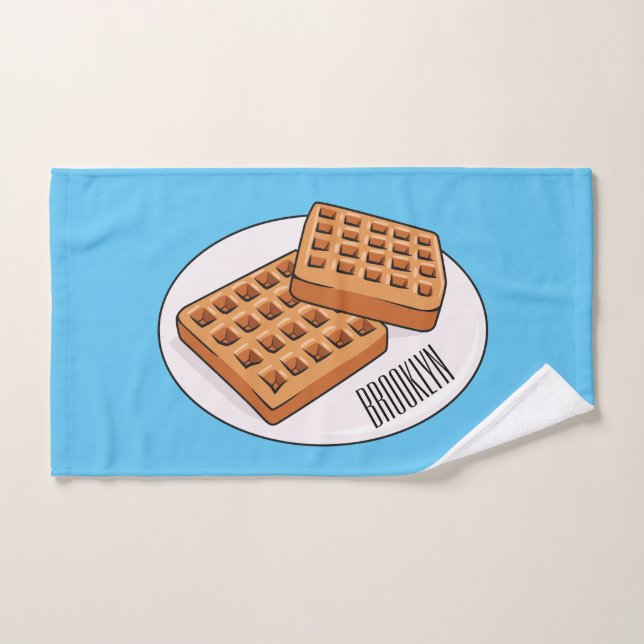 Illustration de gaufre (Serviette à main)