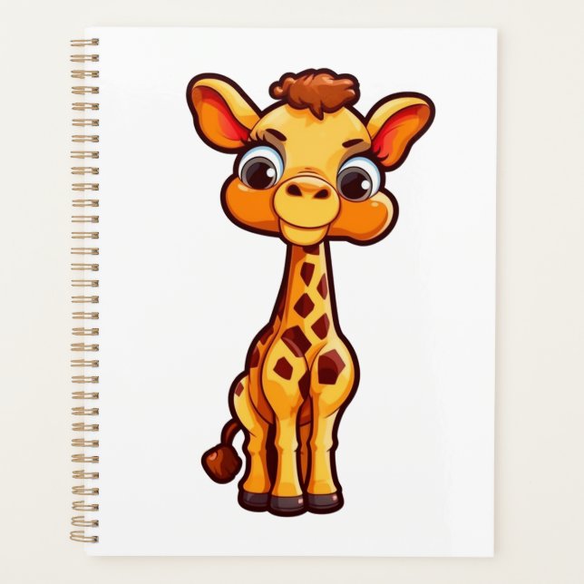 Illustration de girafe de dessin animé (Devant)