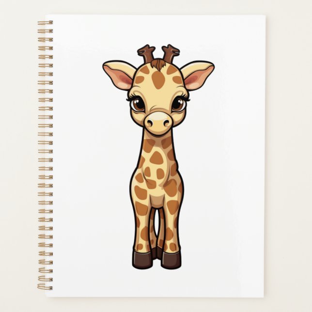 Illustration de girafe de dessin animé (Devant)