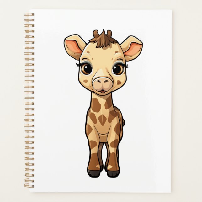Illustration de girafe de dessin animé (Devant)