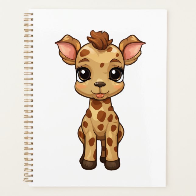Illustration de girafe de dessin animé (Devant)