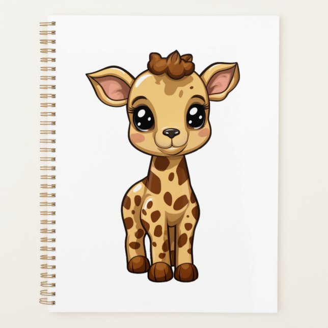 Illustration de girafe de dessin animé (Devant)
