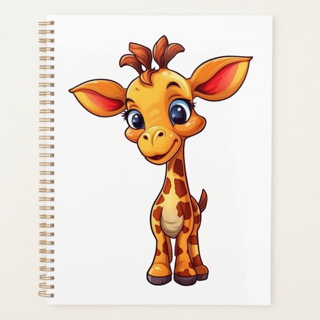 Illustration de girafe de dessin animé (Devant)