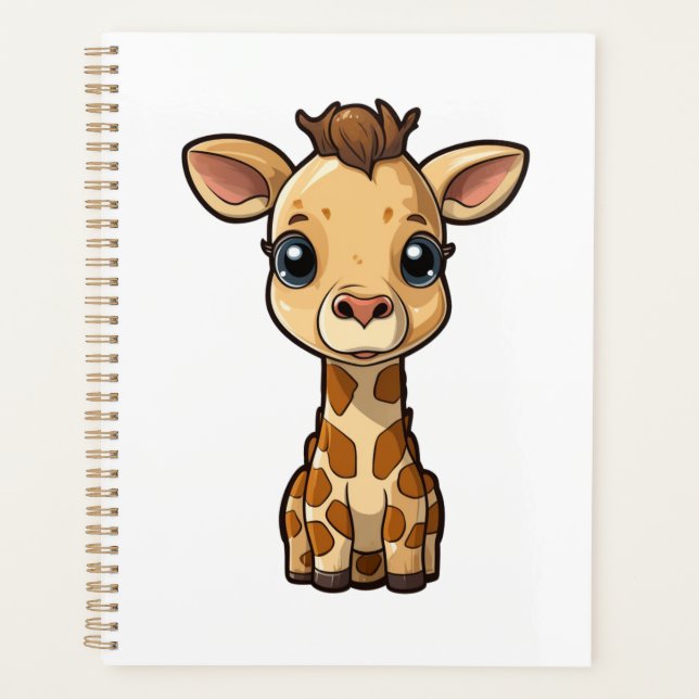 Illustration de girafe de dessin animé (Devant)