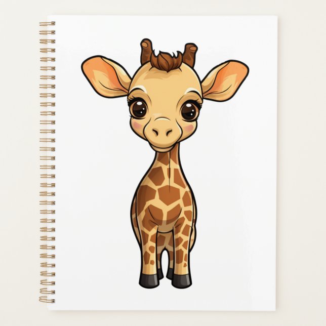 Illustration de girafe de dessin animé (Devant)