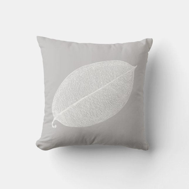 Illustration de grille feuille blanche oreiller (Recto)