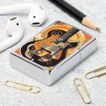 Illustration de guitare rétro