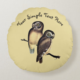 Illustration de hibou dessinée à la main Coussin r