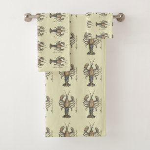 Illustration de homard, fruits de mer du Maine