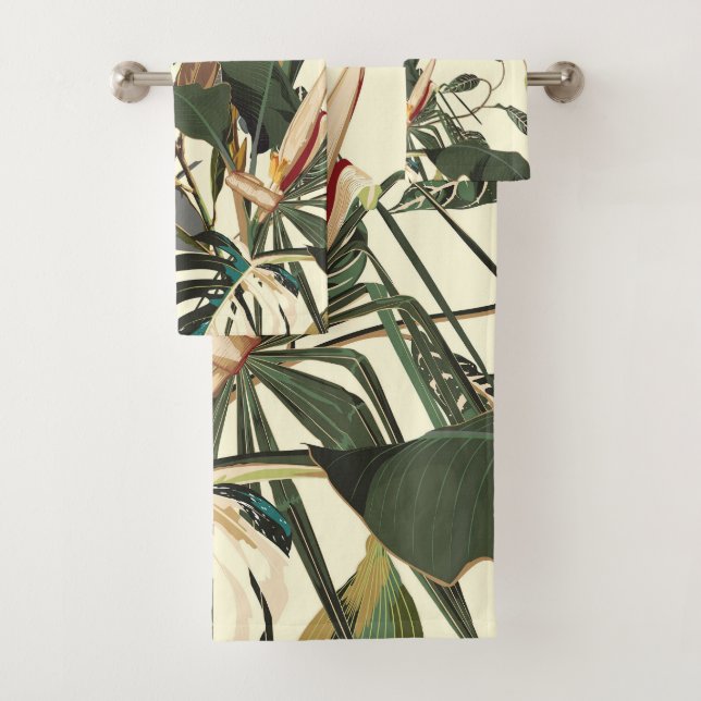 Illustration de jungle abstraite exotique. (En situation)