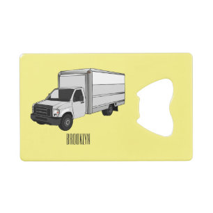 Illustration de la caricature du camion-boîte