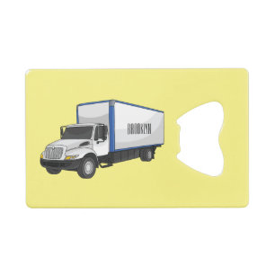 Illustration de la caricature du camion-boîte