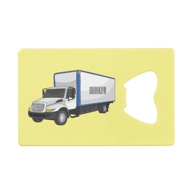 Illustration de la caricature du camion-boîte (Devant (Horizontal))