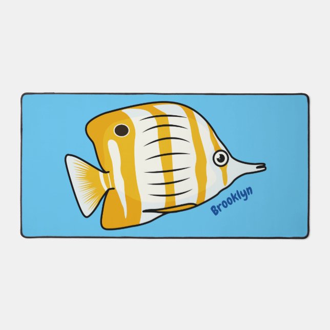 Illustration de la caricature du poisson papillon  (Recto)