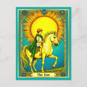 Illustration de la carte Tarot, Le Soleil