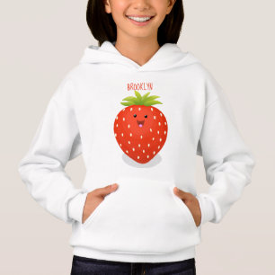 Illustration de la fraise Cute kawaii