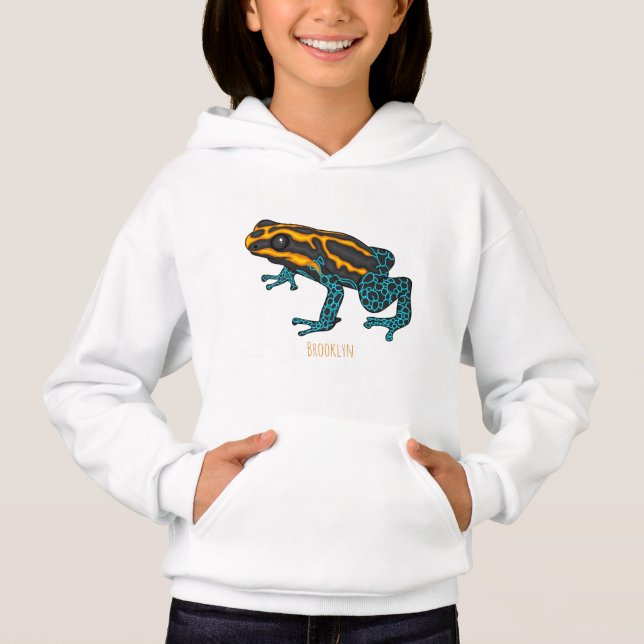 Illustration de la grenouille à fléchettes de pois (Devant)