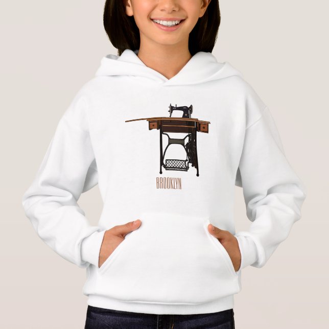 Illustration de la machine à coudre (Devant)