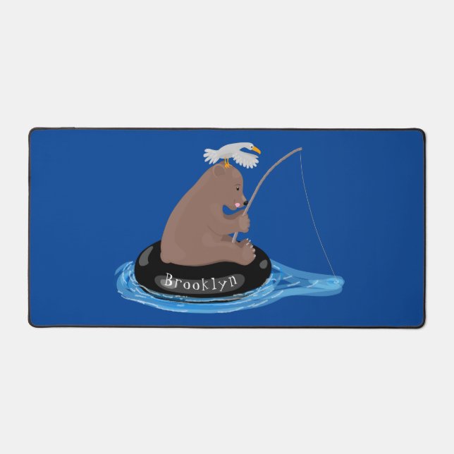 Illustration de la pêche de l'ourson mou (Recto)