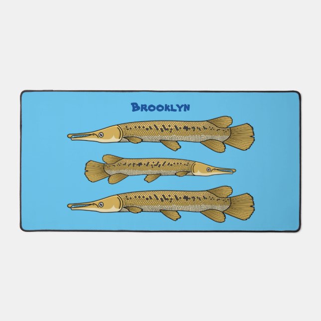 Illustration de l'alligator garfish (Recto)