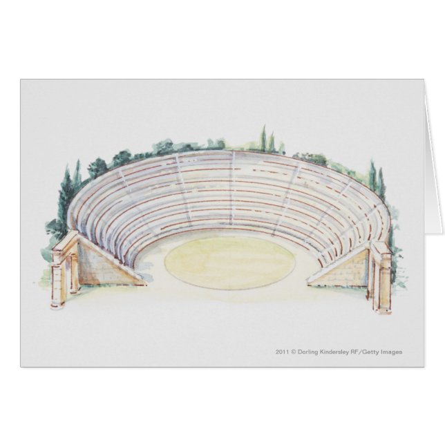Illustration de l'amphithéâtre romain (Devant horizontal)