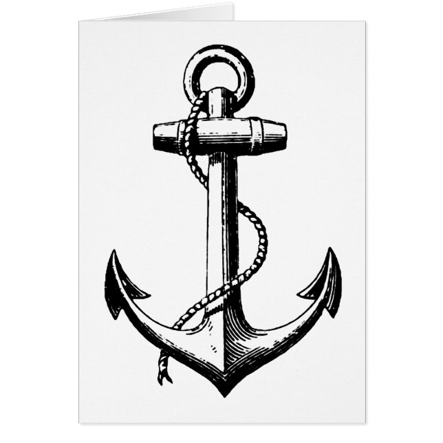 Illustration de l'Ancre nautique vintage (Devant)