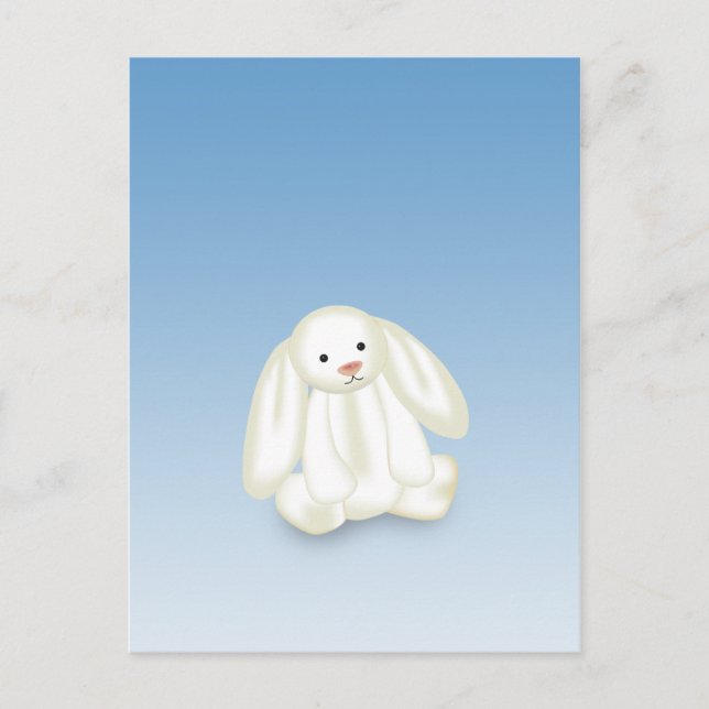 Illustration de lapin mignon - Carte postale (Devant)