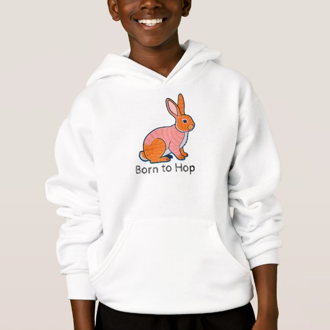 Illustration de lapin né pour sauter  (Devant)