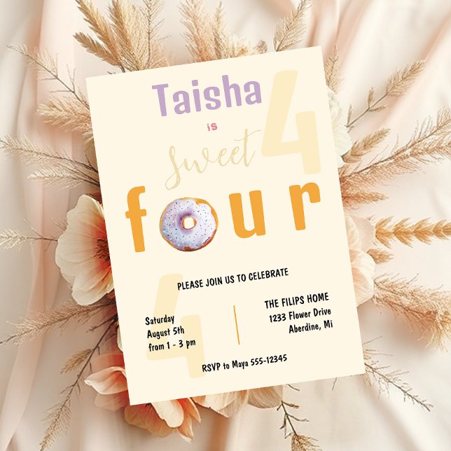 Illustration de l'aquarelle de Donut doux Lilac (Créateur téléchargé)