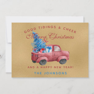 Illustration de l'aquarelle rouge du camion de Noë