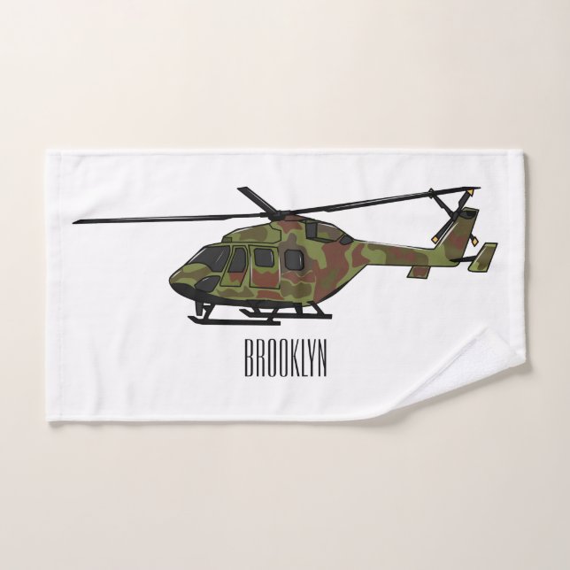 Illustration de l'hélicoptère de l'armée (Serviette à main)