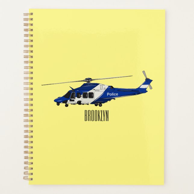 Illustration de l'hélicoptère de police (Devant)