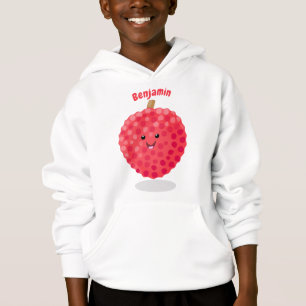 Illustration de litchee rose mignon