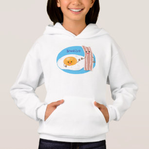 Illustration de l'oeuf de Cute kawaii et du bacon