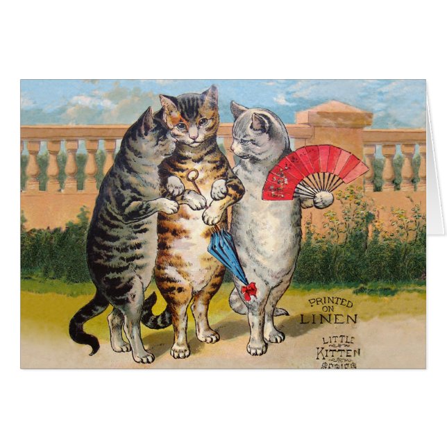 Illustration de l'oie des trois petits chatons (Devant horizontal)