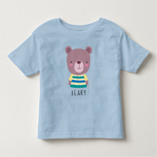 Illustration de l'ours mignon - T-shirt bébé perso