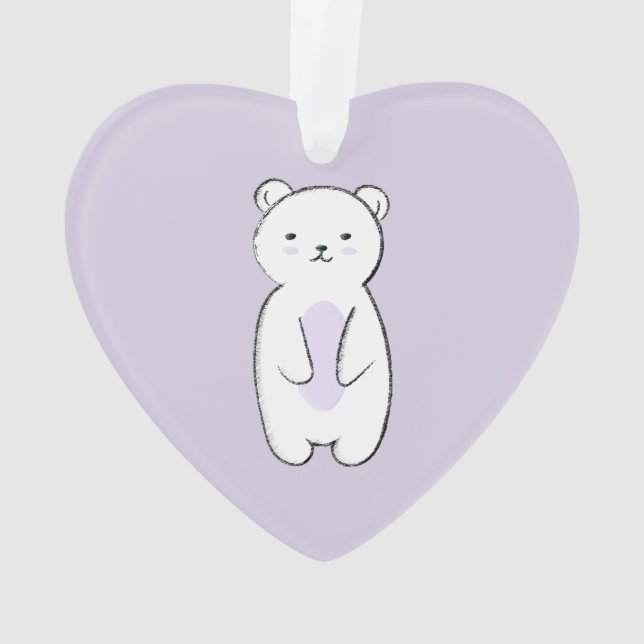 Illustration de l'ours polaire mou (dos)