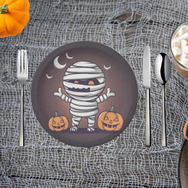 Illustration de maman mignonne Assiette en papier  (Créateur téléchargé)