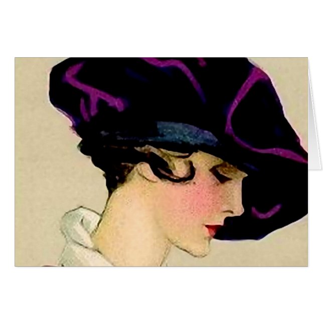 Illustration de Marcello Dudovich « Fille au chape (Devant horizontal)