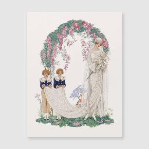 Illustration de mariage Art Nouveau – Robe de mari