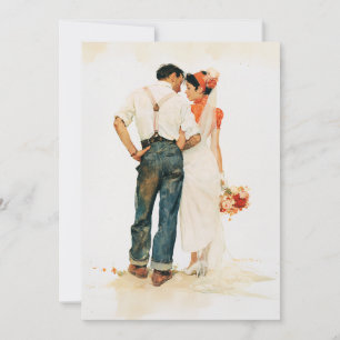 Illustration de mariage Romance Rustique