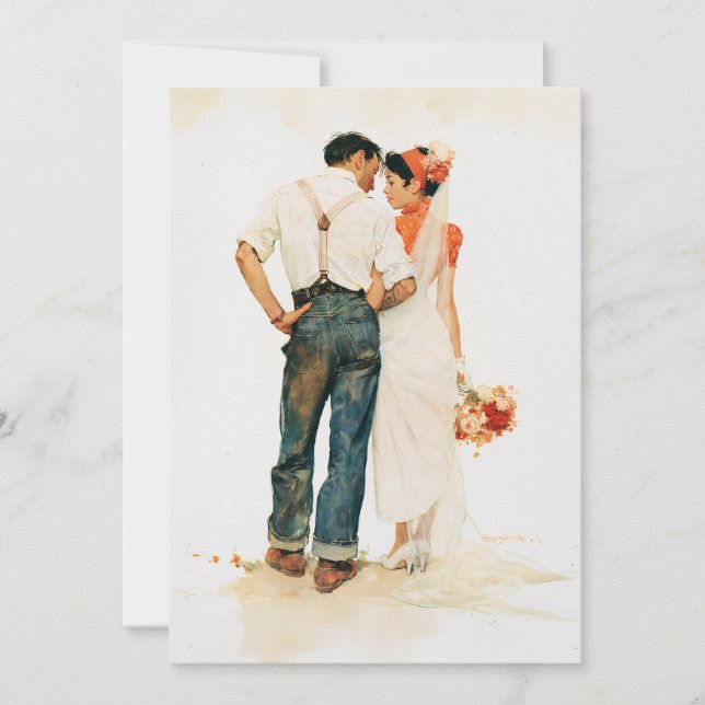 Illustration de mariage Romance Rustique (Devant)
