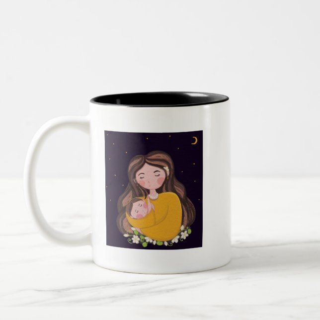 Illustration de Maternité Douce Mug (Gauche)