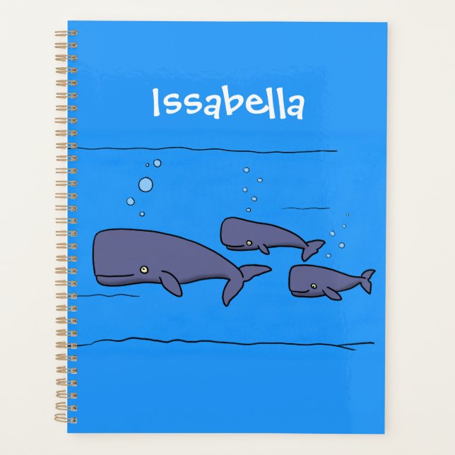 Illustration de mignonne migratrice de baleines à  (Devant)