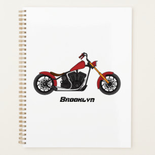 Illustration de moto de style chopper