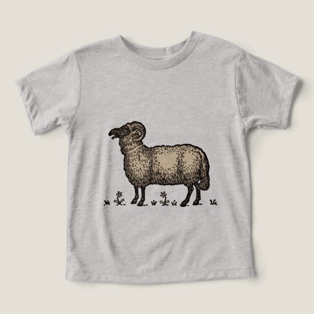 Illustration de mouton vintage : Art classique de  (Design Recto)